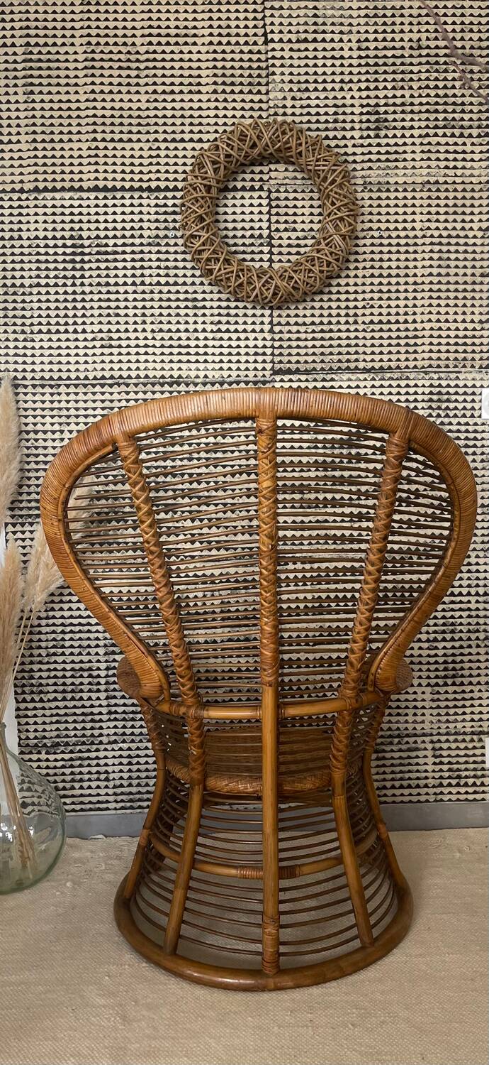Rattan armchair 1960