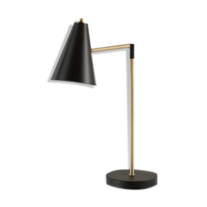 Lampe touch metal noir