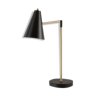 "touch" black metal lamp