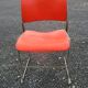 3 iron and plastic chairs