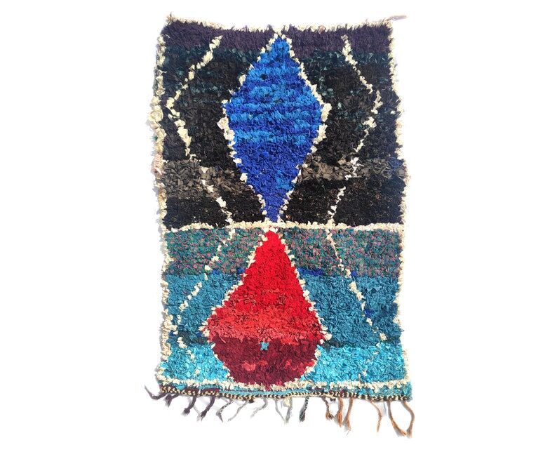 Carpet berbere boucherouite 160x105 cm