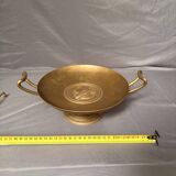 Antique Gilded Bronze Cup 19th Century Barbedienne, Relief of Juno after Levillain