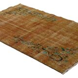 Turkish Anatolian Handmade Vintage Area Rug 210 cm x 124 cm