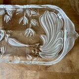 Antique glass cake dish