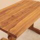 Table in solid elm, France, 1980s