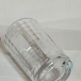 Six vintage 50s glasses in braided rattan cases