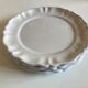 Set de 4 assiettes plates en terre vernissée à godrons moustier 1970