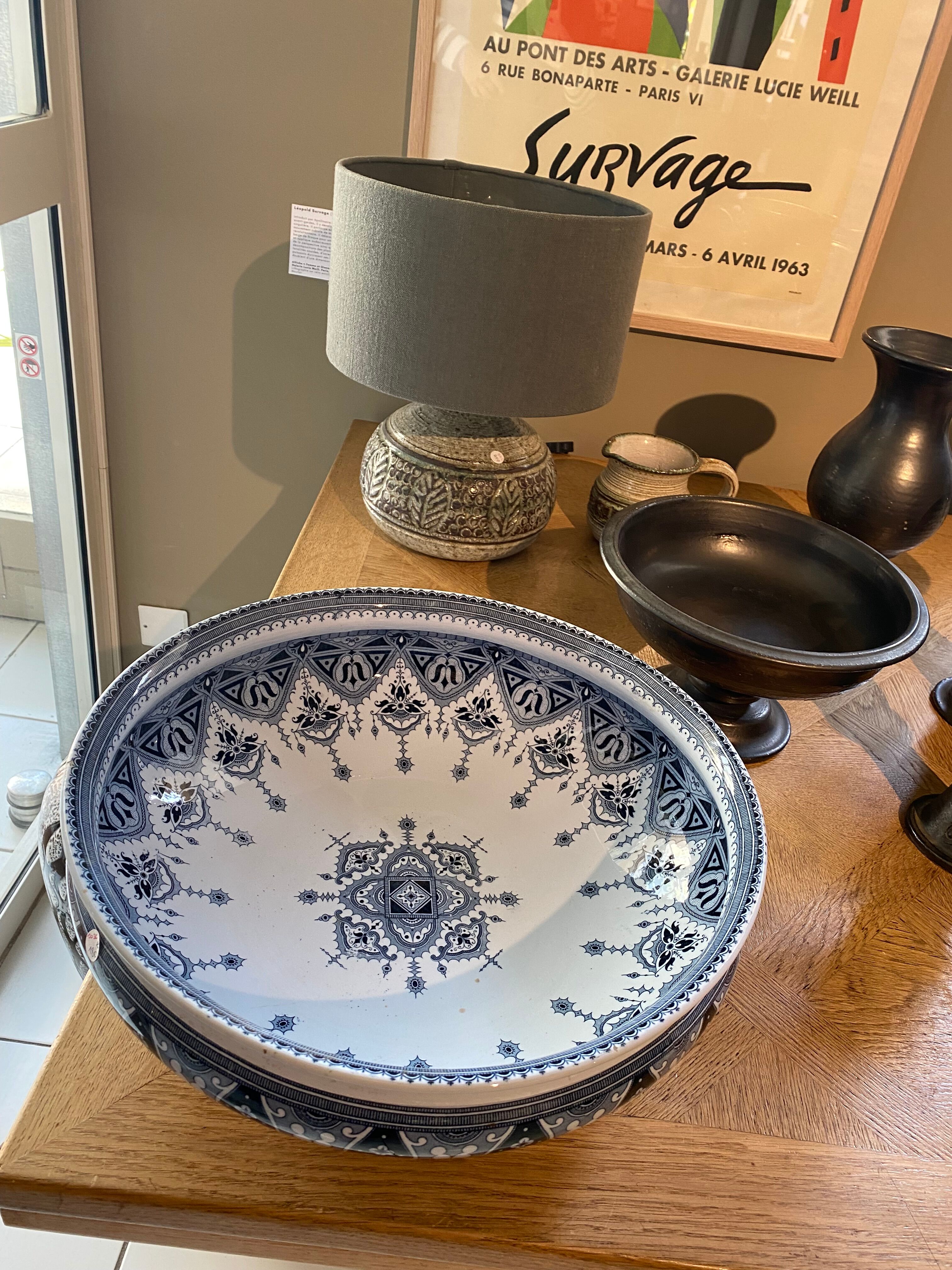 Faience salad bowl Napoleon III