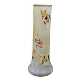 Magnificent Legras Art Nouveau vase from 1900 in frosted enamelled glass.