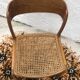 Vintage sleigh chair baumann sitting cannage