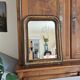 Antique Louis Philippe mirror, black and gold, 62 x 49 cm