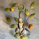 Duo of metal sconces