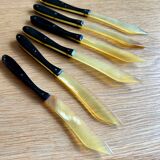 Set of 6 all-ivory knives