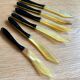 Set of 6 all-ivory knives