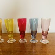 Ensemble de 6 verres colorés Fains