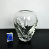 1980s crystal vase, Royal Doulton, UK