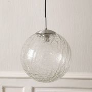 Suspension globe cracked glass Raak design, 1970