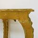 Golden console in Louis XV Rococo style made of resin.