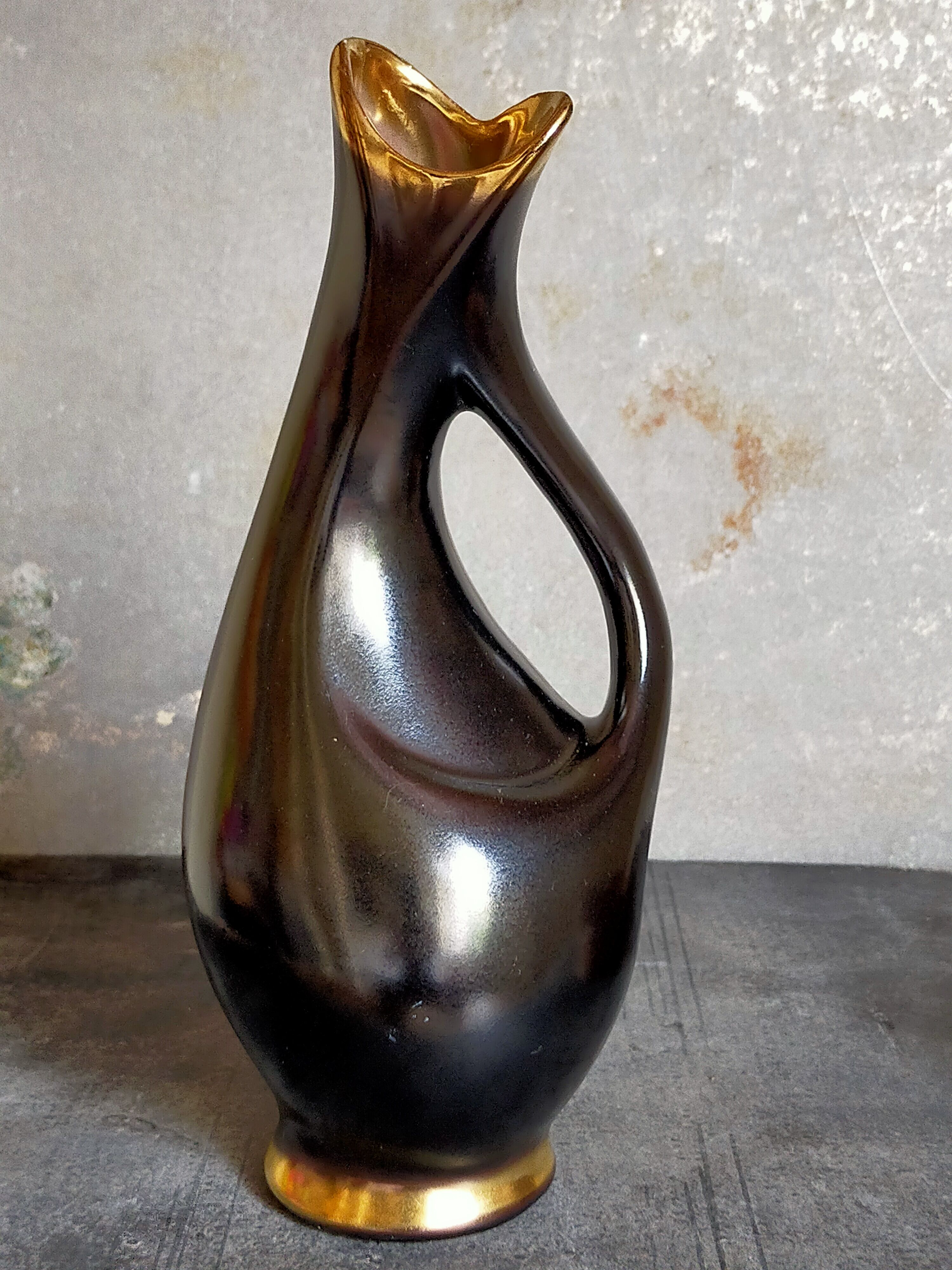 Soliflore vintage ceramic freeform