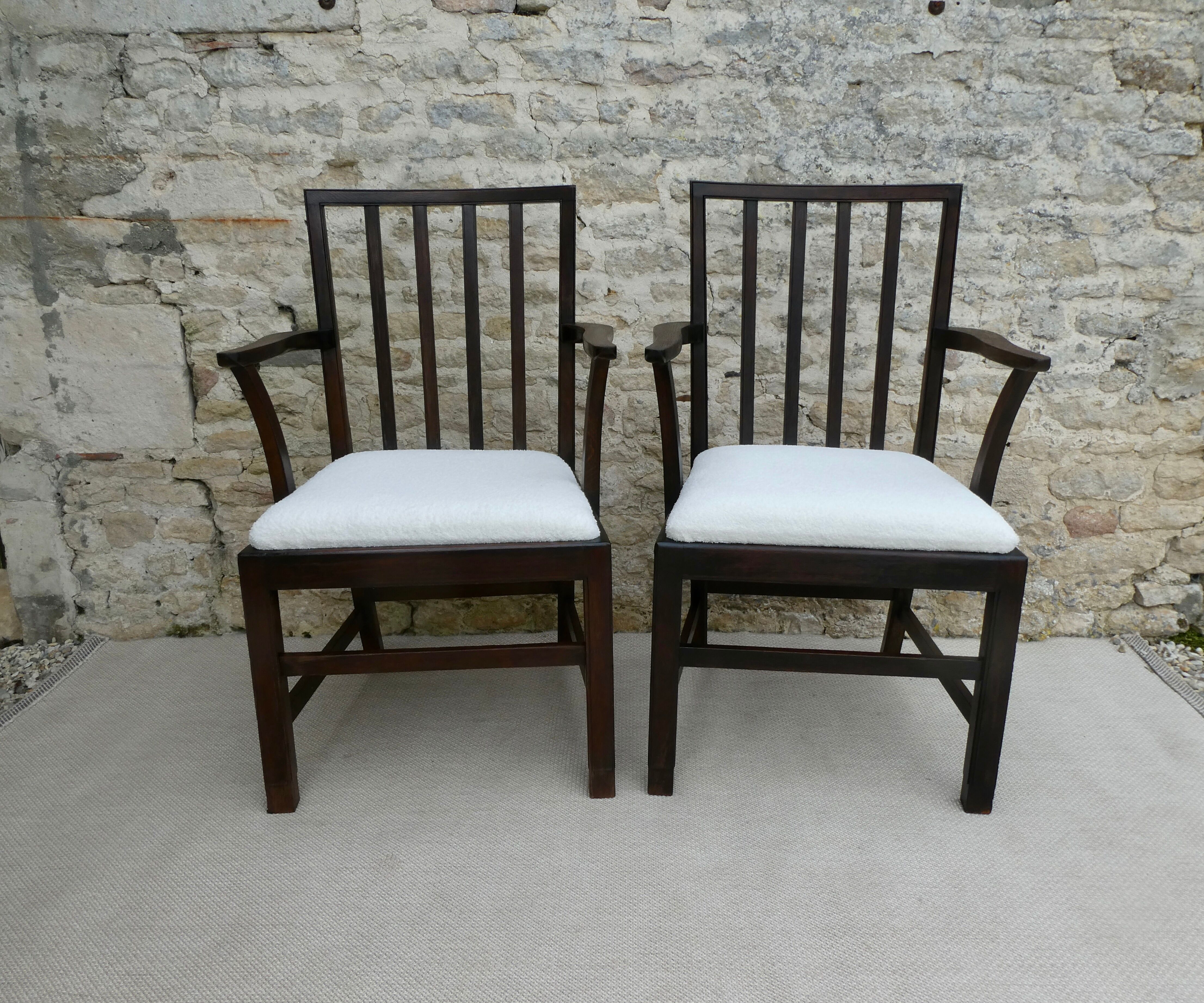 Pair of armchairs signed, Beithcraft, 60s