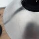 Adjustable desk lamp in lacquered metal and brushed aluminum- 1960s