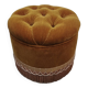 Velvet toad pouf
