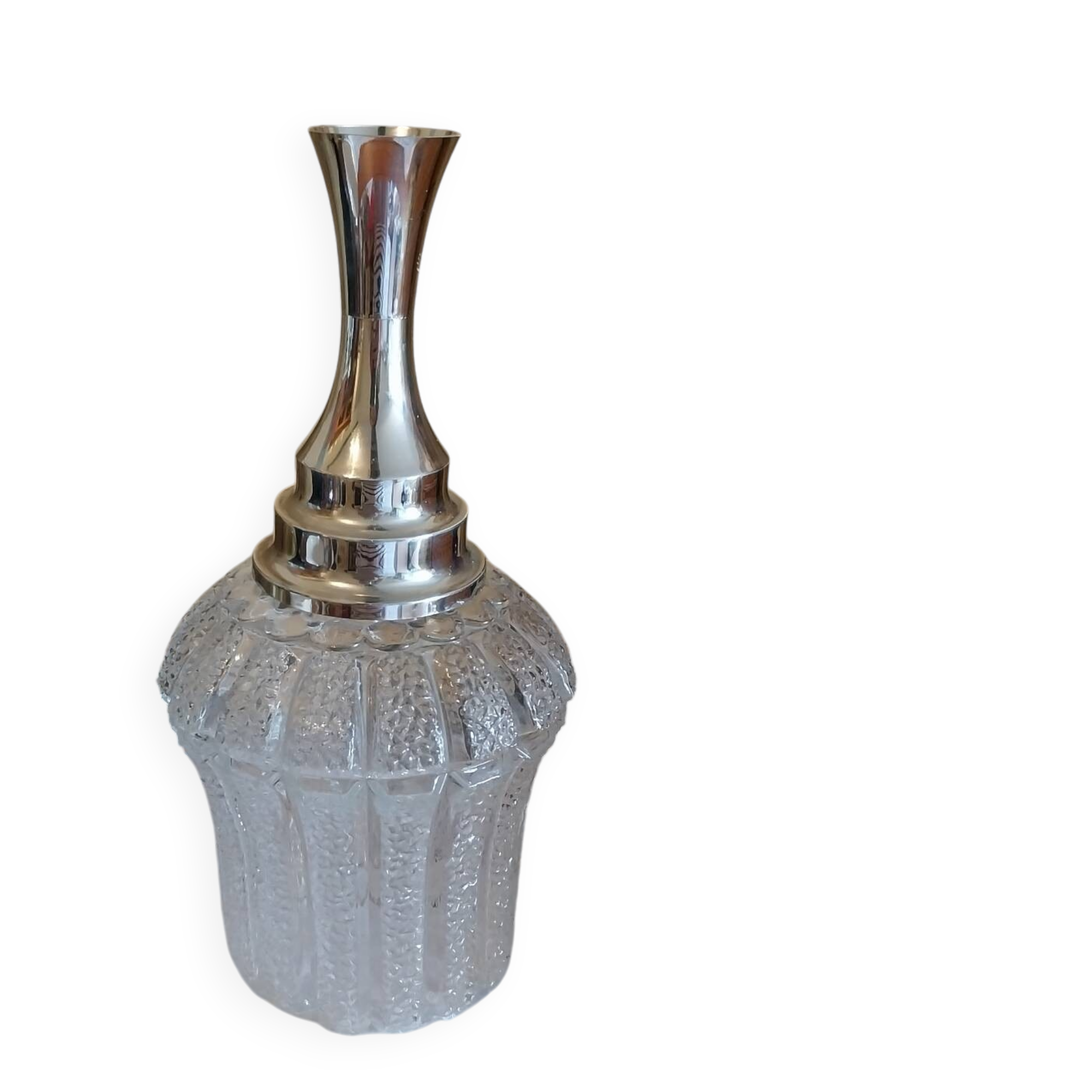 Vintage textured glass lampshade