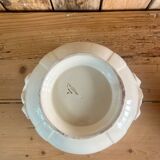 White iron earth soup tureen Sarreguemines
