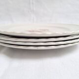 Assiettes plates fleurs vintage