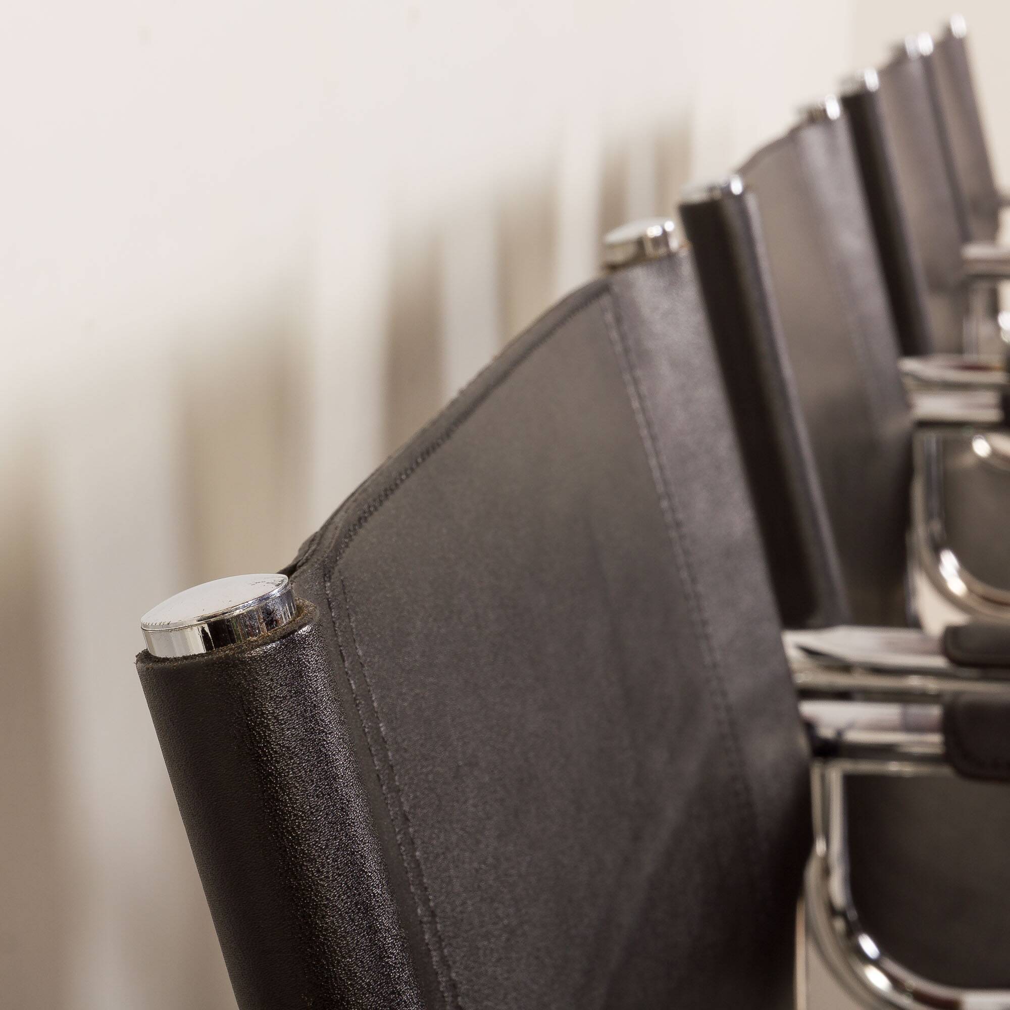 Bauhaus style Italian chairs attr. to Matteograssi, set of 8, 1970s