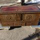 Oriental wedding chest in solid wood