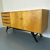 mid-century modern birch sideboard, 1950s