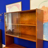 Storage cabinet with showcase of the 60s pedestal shelf