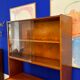 Storage cabinet with showcase of the 60s pedestal shelf