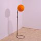 Atomic age Orange glass floor lamp by Tibor Hazi, Hungary, 1973