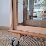 Vintage light wood display case