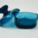 Blue glass candy box