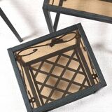 Set of 3 wrought iron nesting tables