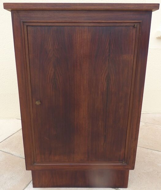 Bar furniture year 1940 inside veneered in light wood with linen canvas