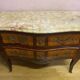 Louis XV style commode, in rosewood marquetry.