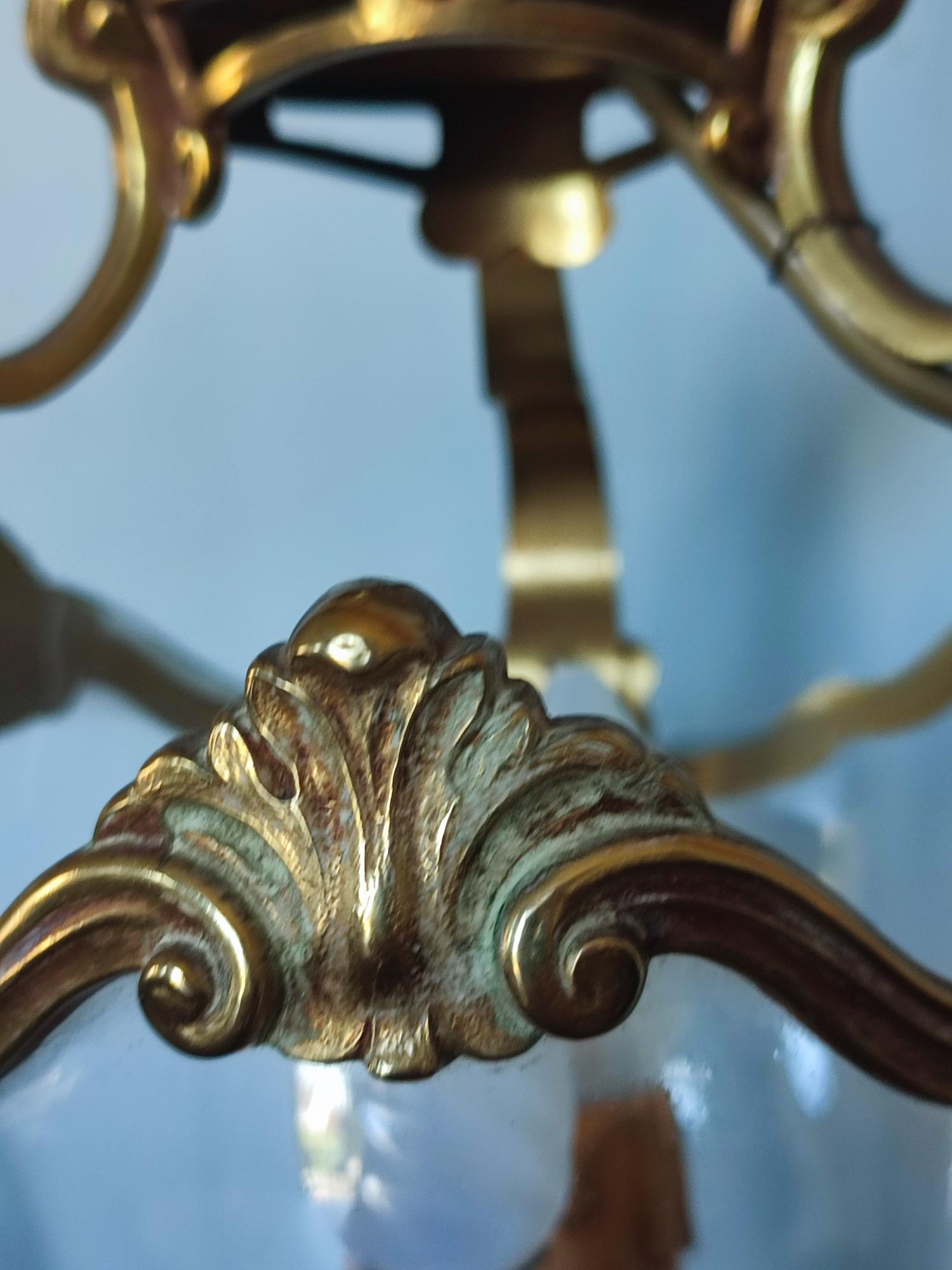 Suspension en bronze vintage