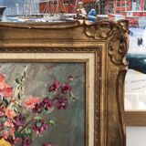 Still life bouquet of flowers oil painting