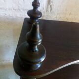 Old wooden shelf turned to hang
