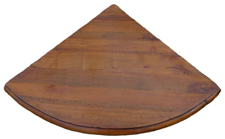 Solid cherry wood corner