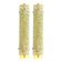 Luxury Gold 24k Wall Sconces With Green “Graniglia” Murano Glass Set of Two