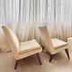 Pair of armchairs Parker Knoll beige