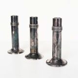 Rare set of silver plated Art deco candle holders by Christian Dior, France 1950's