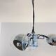 Vintage Chrome & Acrylic Pendant Lamp in the Style of Gino Sarfatti , 1970s
