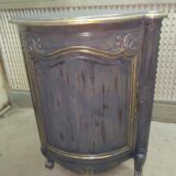 Pair of solid walnut notches painted and patinated around 1950