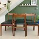 Set of 6 Danish teak chairs, 1970s.